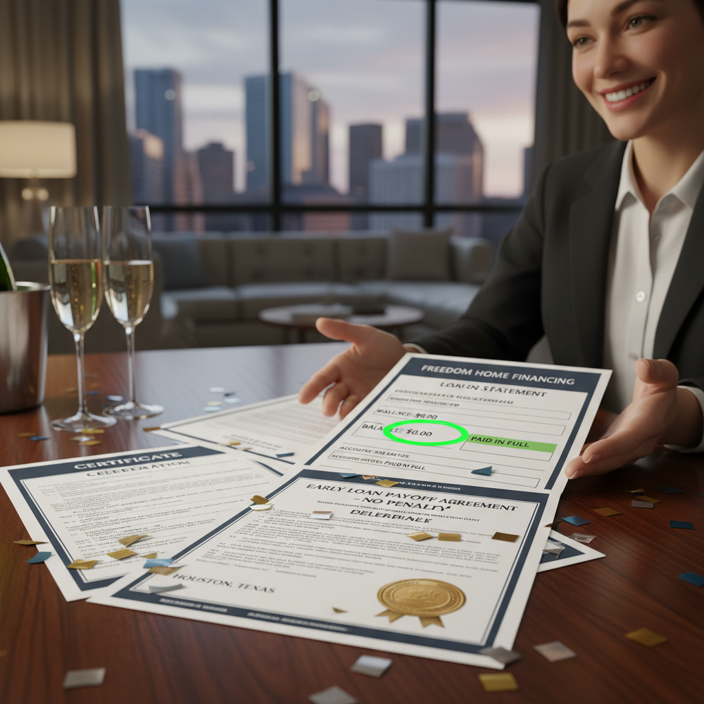 No-Penalty Early Payoff Options - Tell Projects Friendswood TX