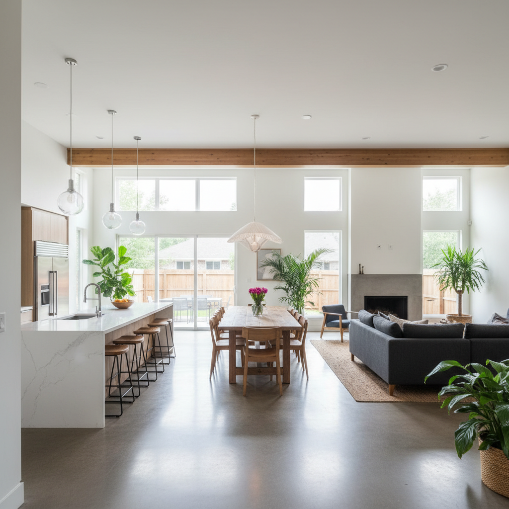 Open Concept Space Planning - Tell Projects Friendswood TX